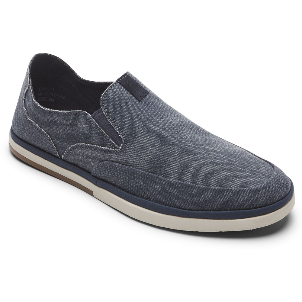 Rockport Mens Slip-On Navy - Austyn - UK 642-FICEPV